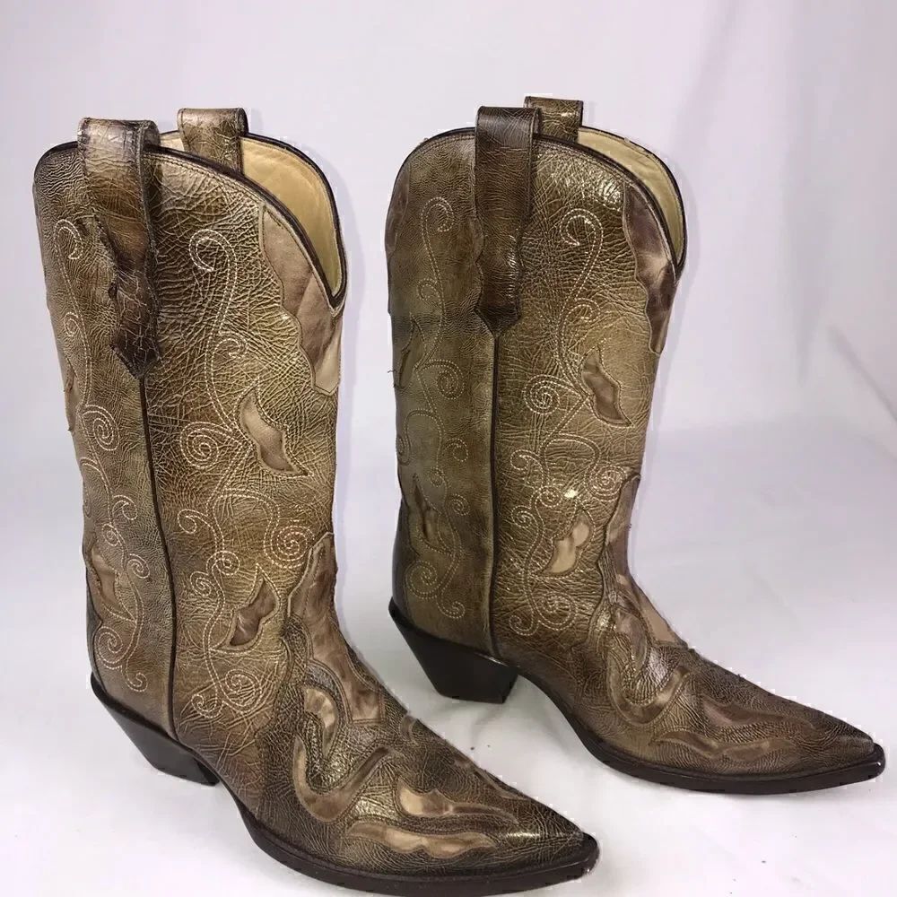 Corral Womens Brown Cutout Western Style boots